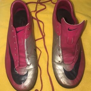 Nike Soccer Mercurial Pink Grey Indoor shoes